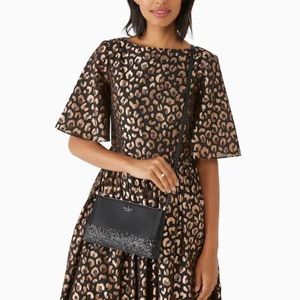 NEW Kate Spade New York Flash Glitter Crossbody Bag Purse Black $279